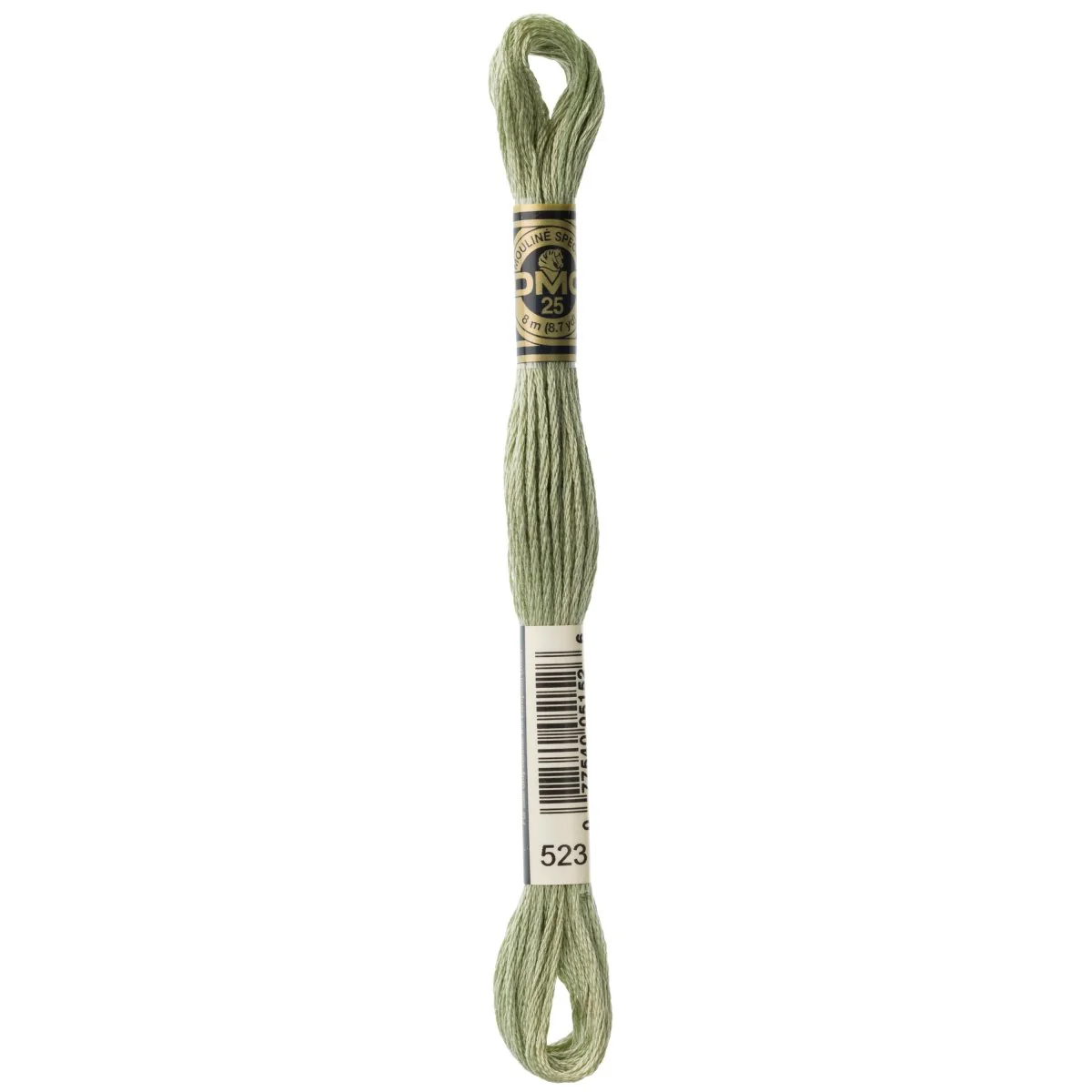 DMC 6-Strand Cotton Embroidery Floss 8.7yd - 523 Light Fern Green