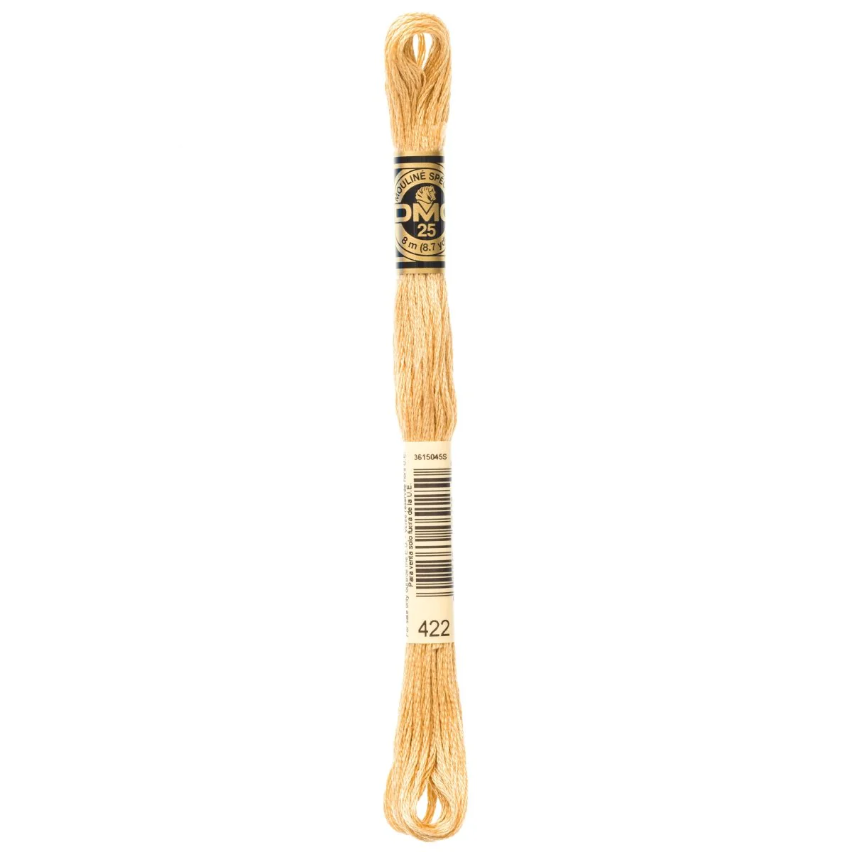 DMC 6-Strand Cotton Embroidery Floss 8.7yd - 422 Light Hazelnut Brown