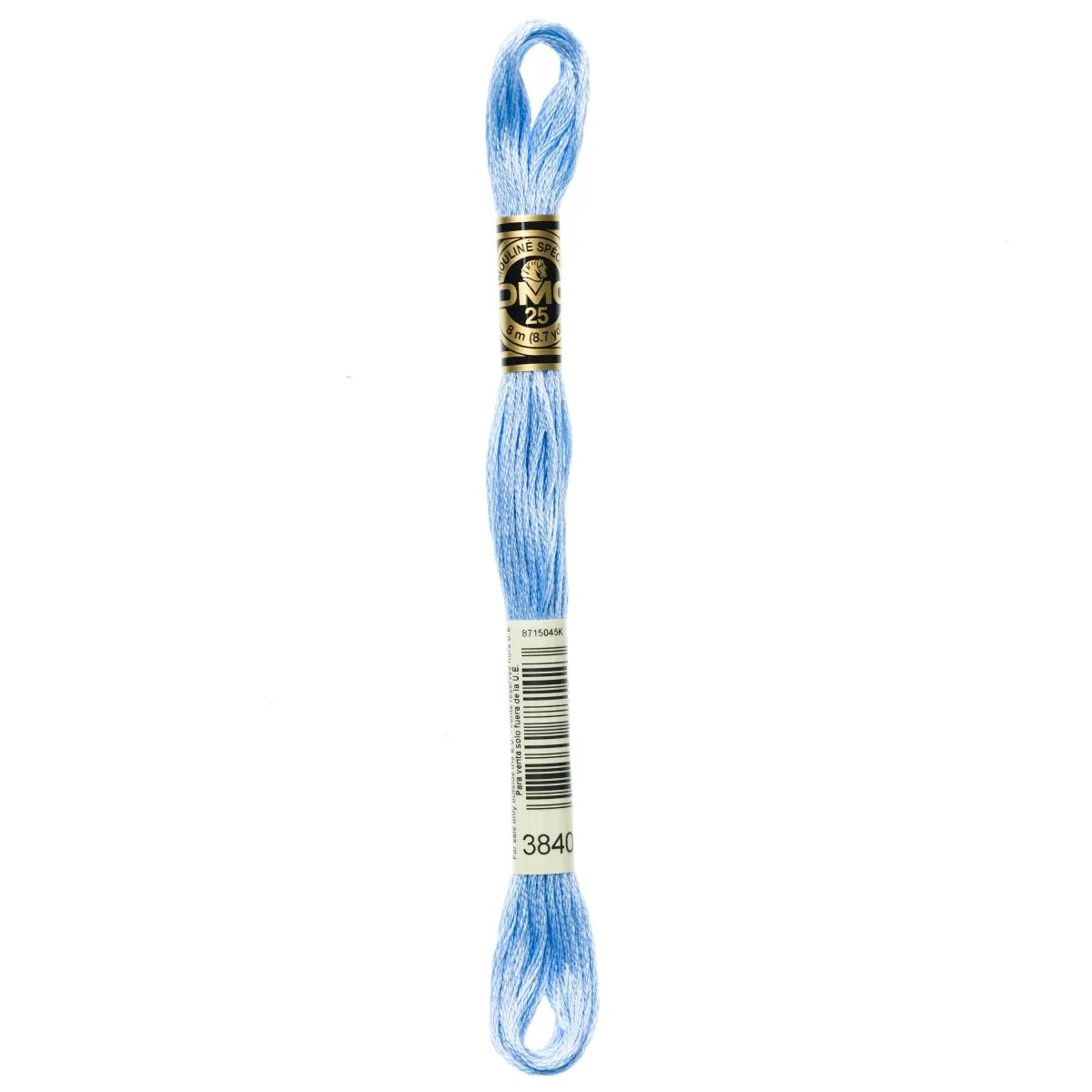 DMC 6-Strand Cotton Embroidery Floss 8.7yd - 3840 Light Lavender Blue