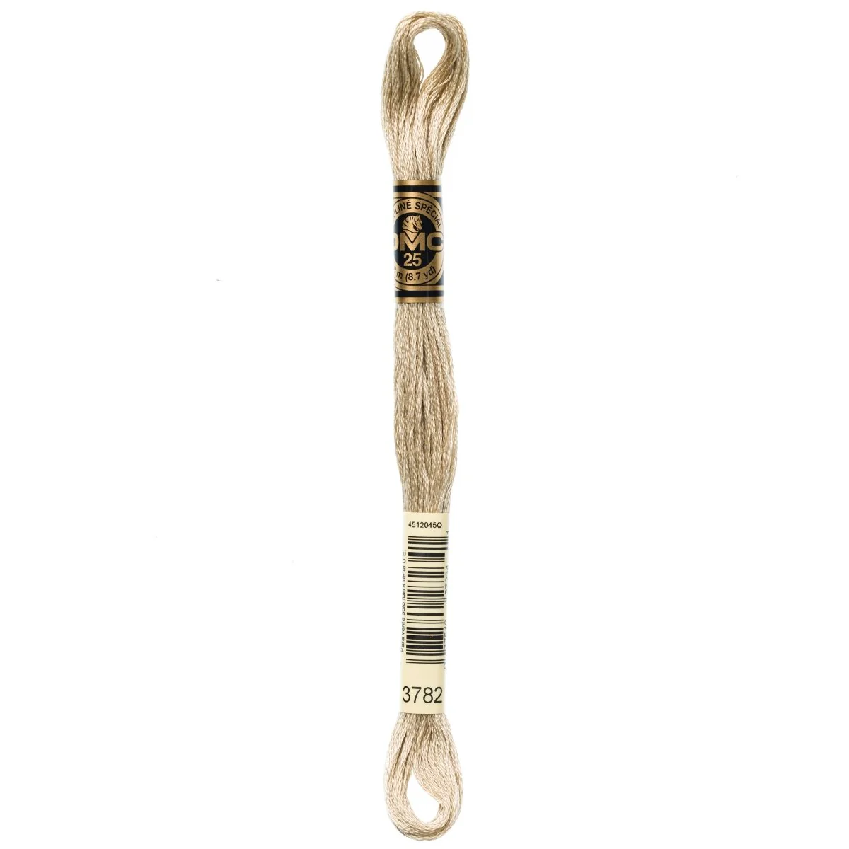 DMC 6-Strand Cotton Embroidery Floss 8.7yd - 3782 Light Mocha Brown