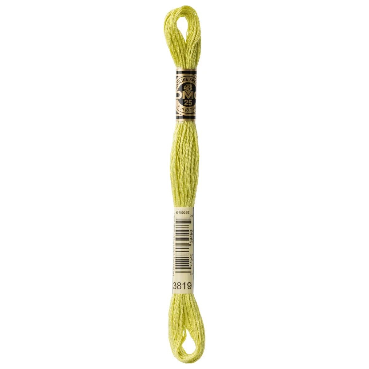 DMC 6-Strand Cotton Embroidery Floss 8.7yd - 3819 Light Moss Green