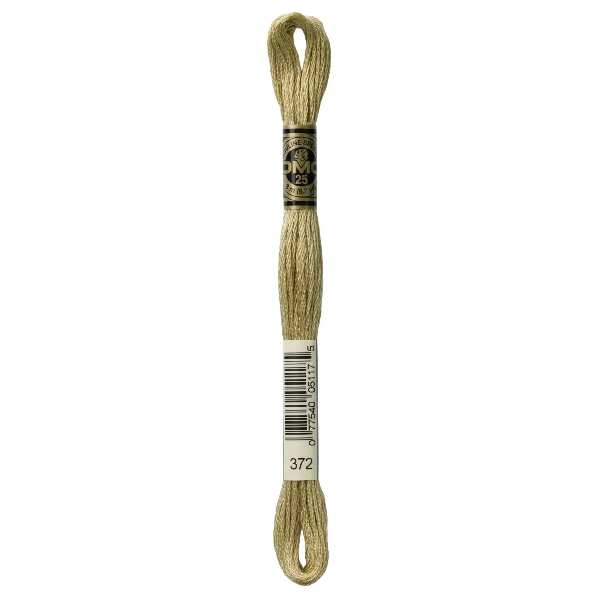 DMC 6-Strand Cotton Embroidery Floss 8.7yd - 372 Light Mustard