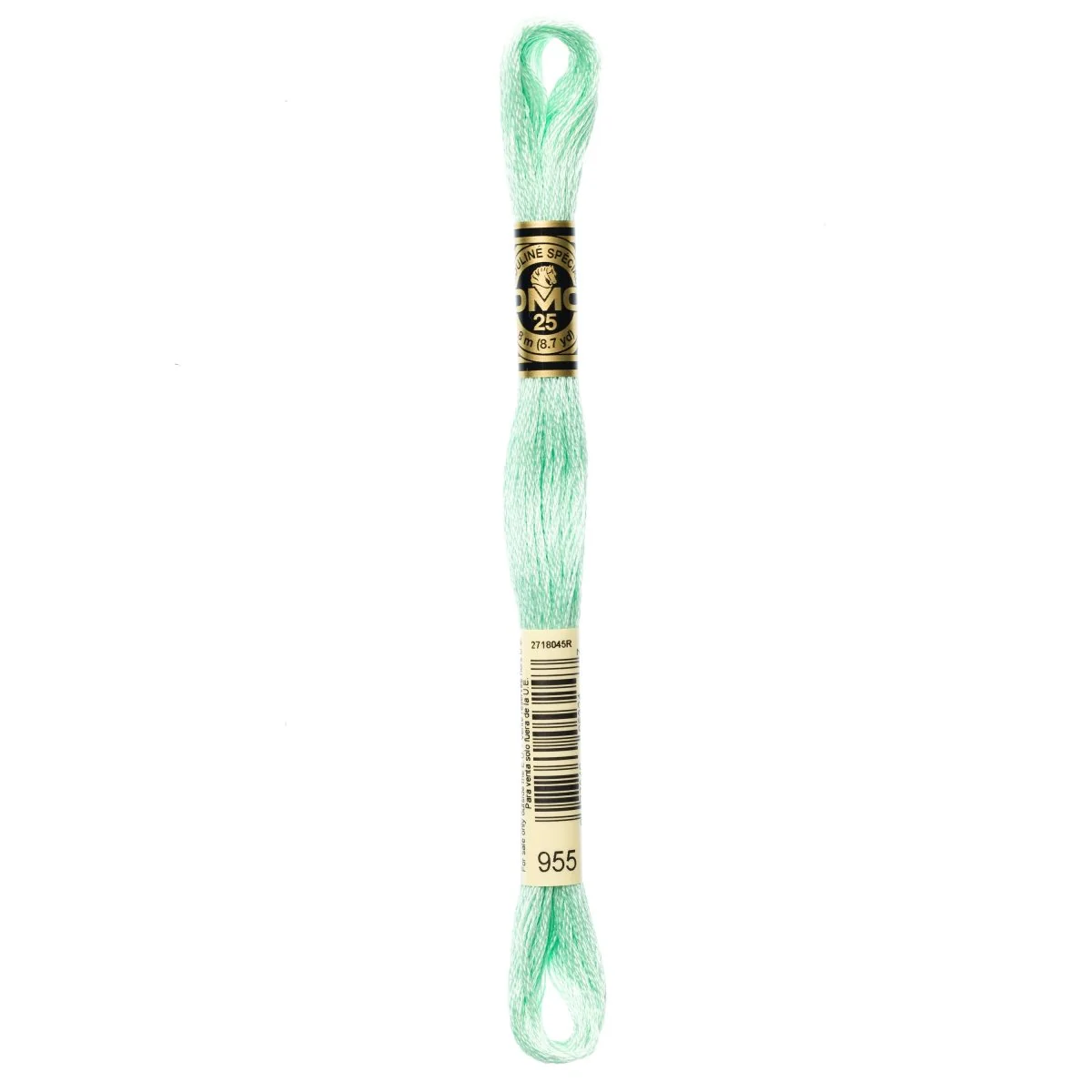 DMC 6-Strand Cotton Embroidery Floss 8.7yd - 955 Light Nile Green