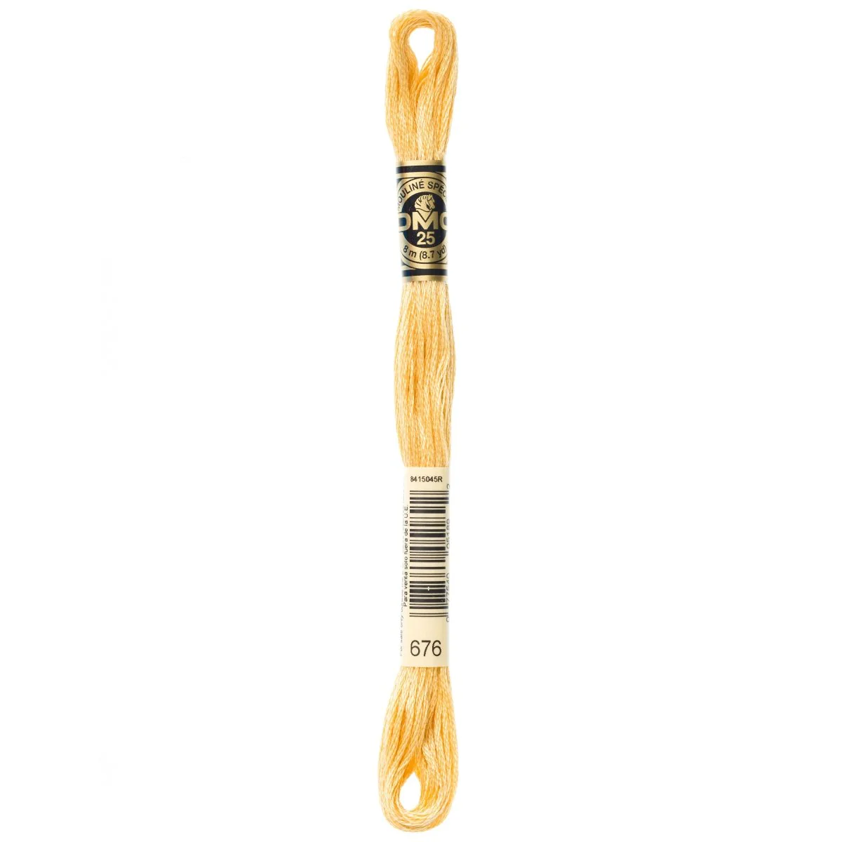 DMC 6-Strand Cotton Embroidery Floss 8.7yd - 676 Light Old Gold
