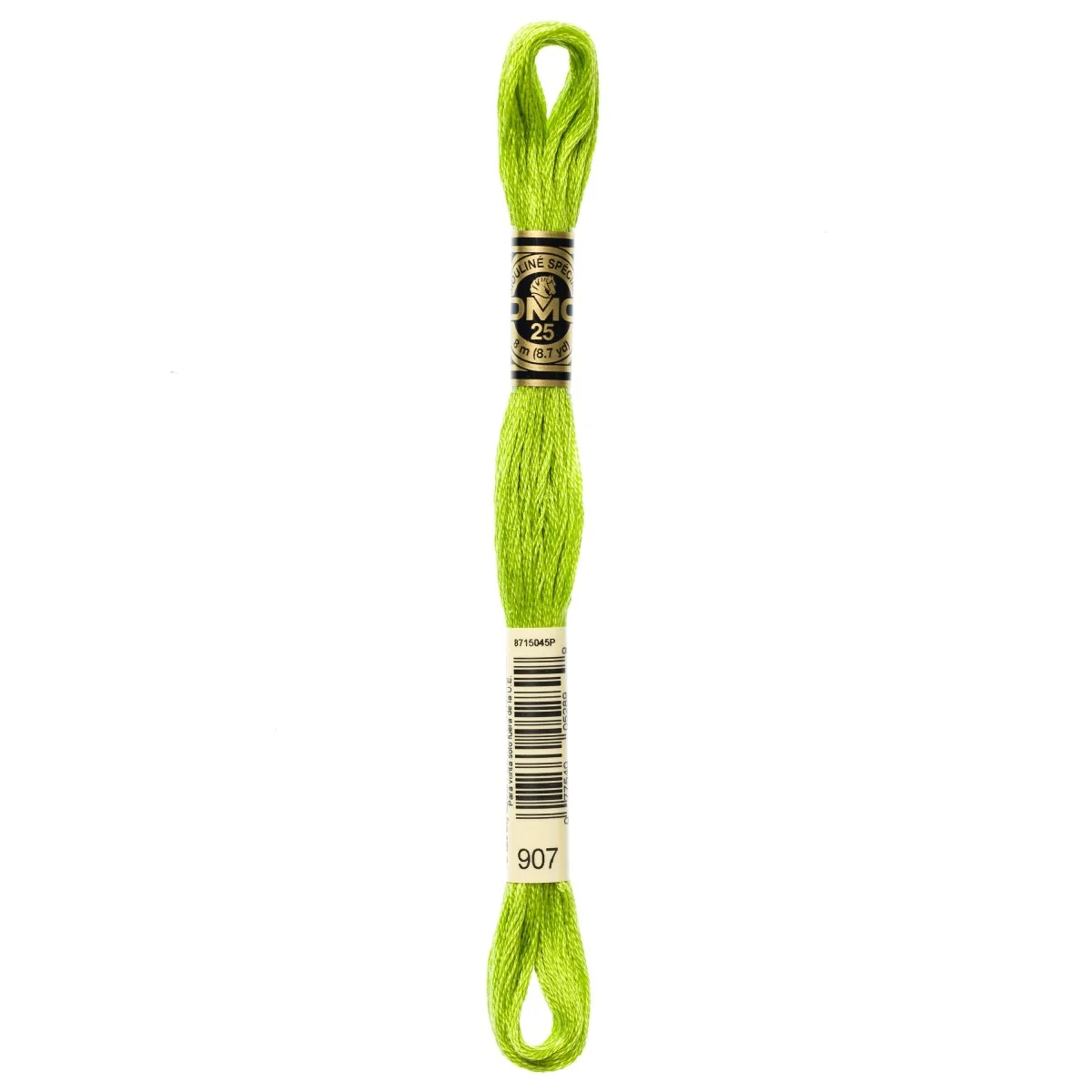 DMC 6-Strand Cotton Embroidery Floss 8.7yd - 907 Light Parrot Green
