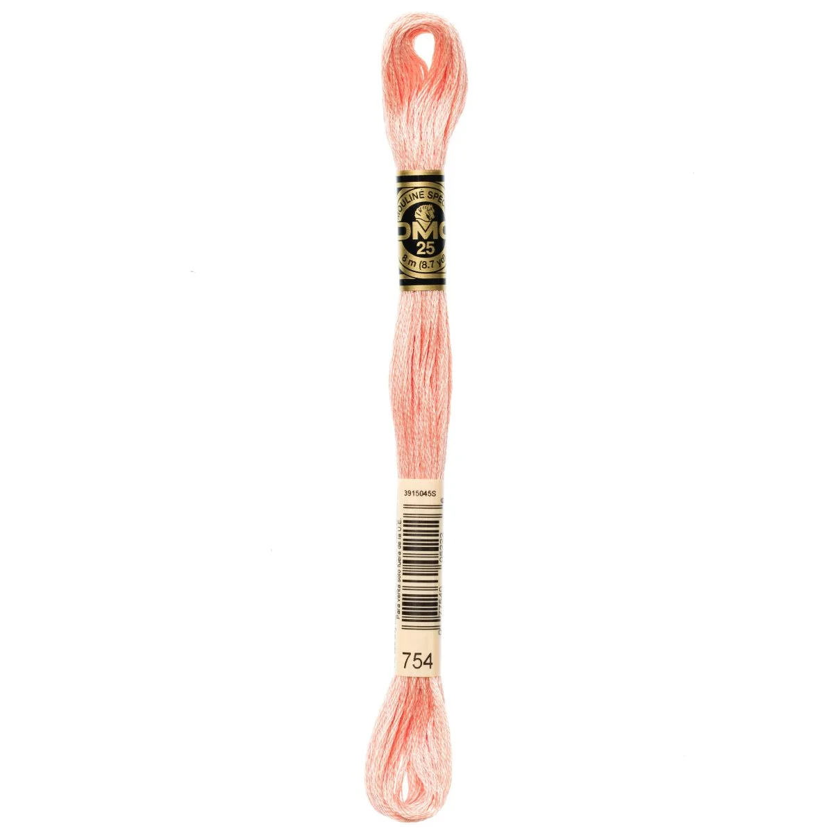 DMC 6-Strand Cotton Embroidery Floss 8.7yd - 754 Light Peach