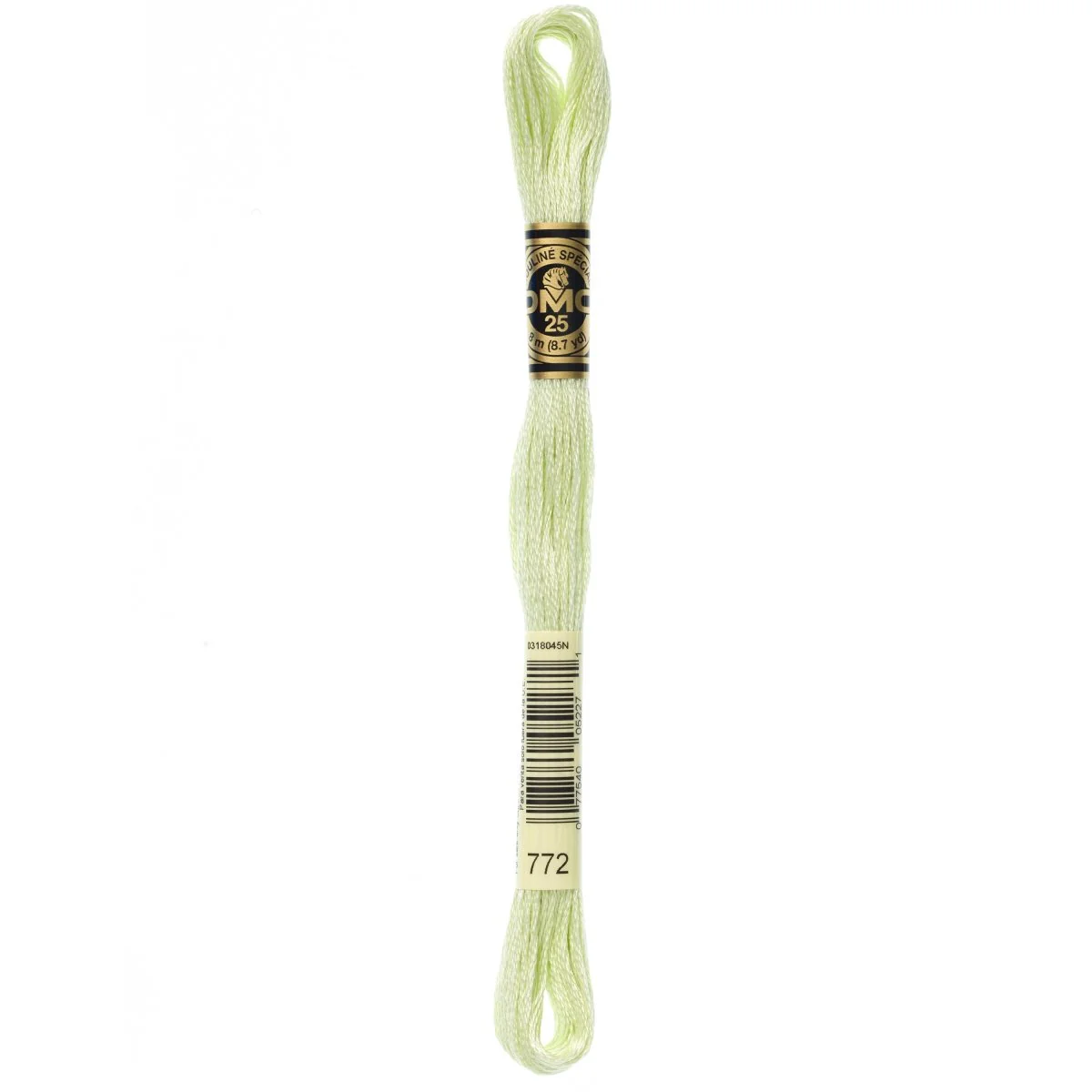 DMC 6-Strand Cotton Embroidery Floss 8.7yd - 772 Light Pine Yellow Green