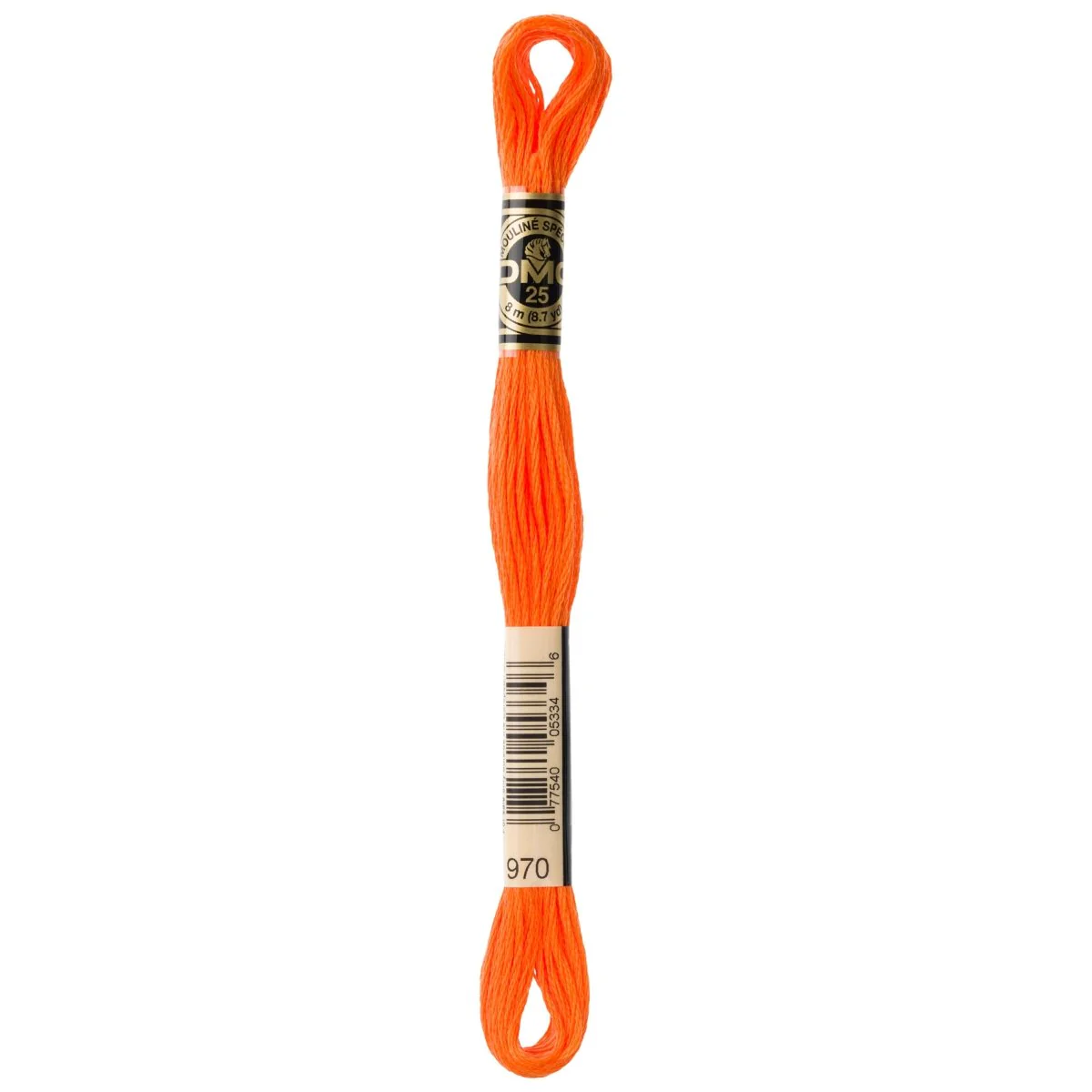 DMC 6-Strand Cotton Embroidery Floss 8.7yd - 970 Light Pumpkin