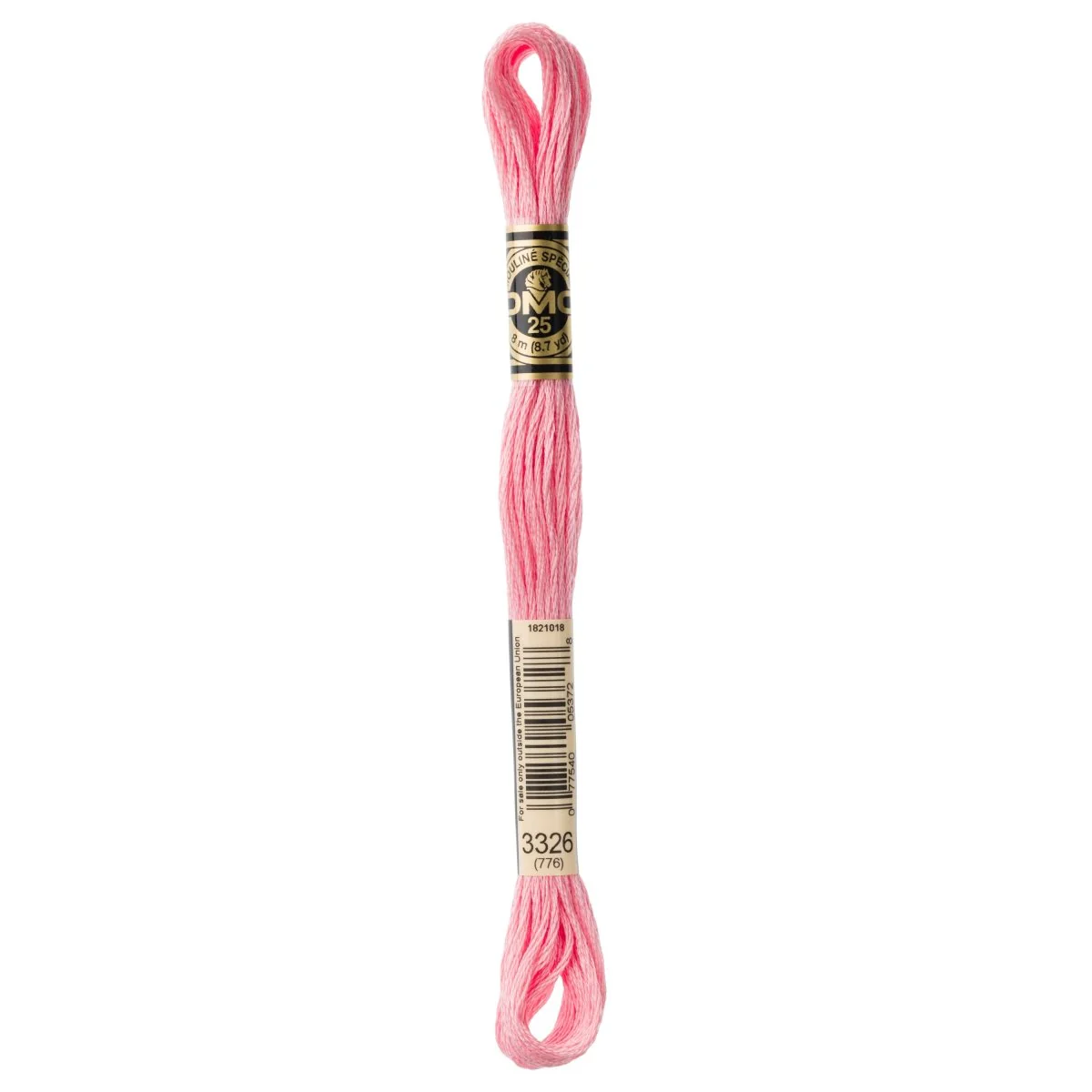 DMC 6-Strand Cotton Embroidery Floss 8.7yd - 3326 Light Rose