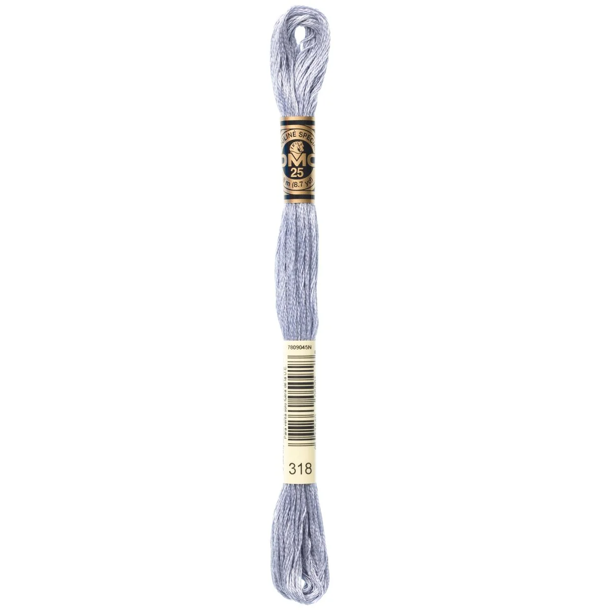 DMC 6-Strand Cotton Embroidery Floss 8.7yd - 318 Light Steel Gray