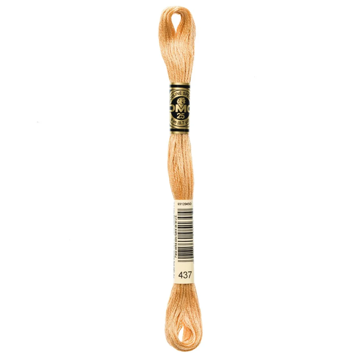 DMC 6-Strand Cotton Embroidery Floss 8.7yd - 437 Light Tan