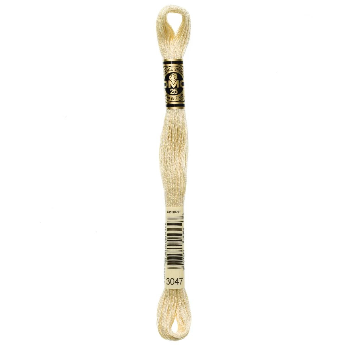DMC 6-Strand Cotton Embroidery Floss 8.7yd - 3047 Light Yellow Beige