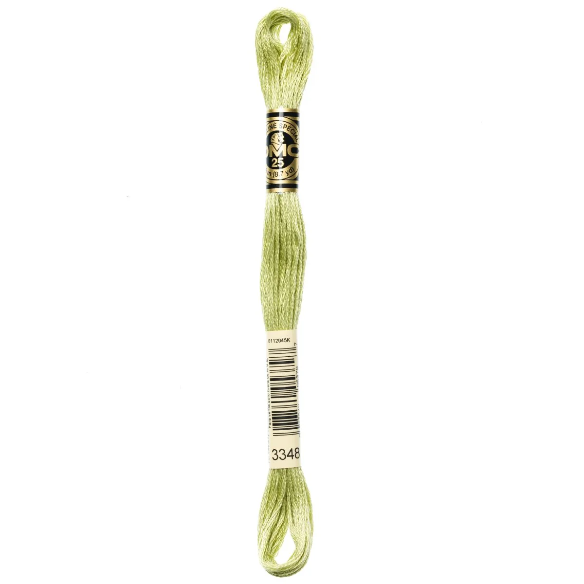 DMC 6-Strand Cotton Embroidery Floss 8.7yd - 3348 Light Yellow Green