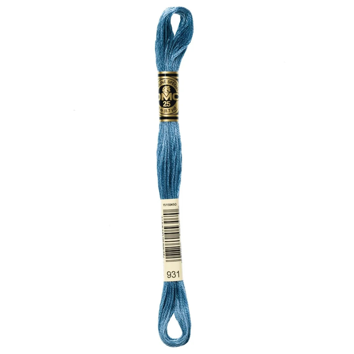 DMC 6-Strand Cotton Embroidery Floss 8.7yd - 931 Medium Antique Blue