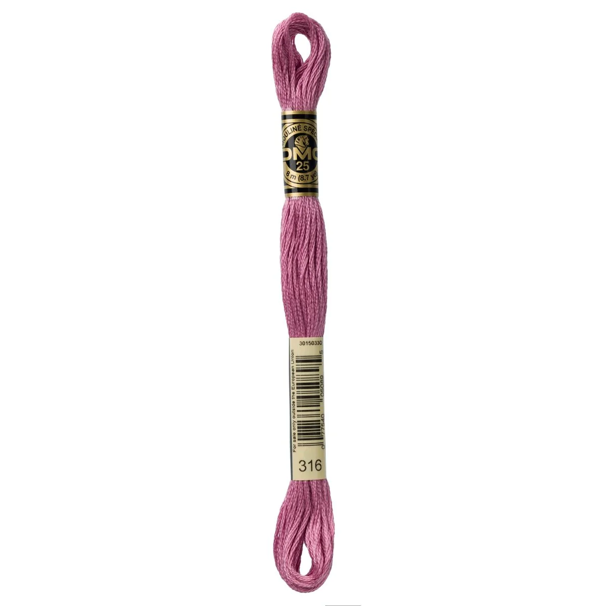 DMC 6-Strand Cotton Embroidery Floss 8.7yd - 316 Medium Antique Mauve