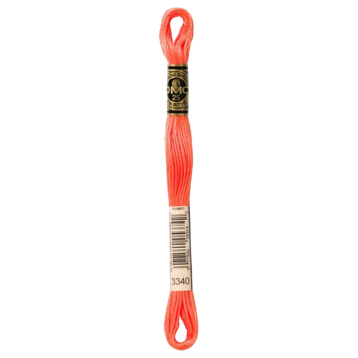 DMC 6-Strand Cotton Embroidery Floss 8.7yd - 3340 Medium Apricot