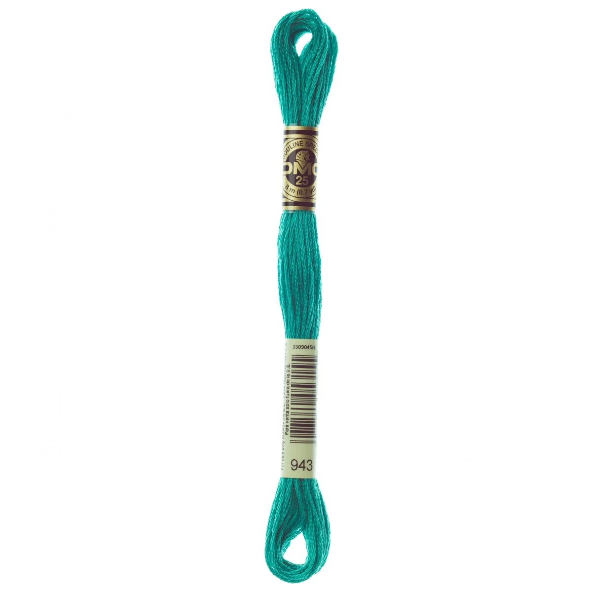 DMC 6-Strand Cotton Embroidery Floss 8.7yd - 943 Medium Aquamarine