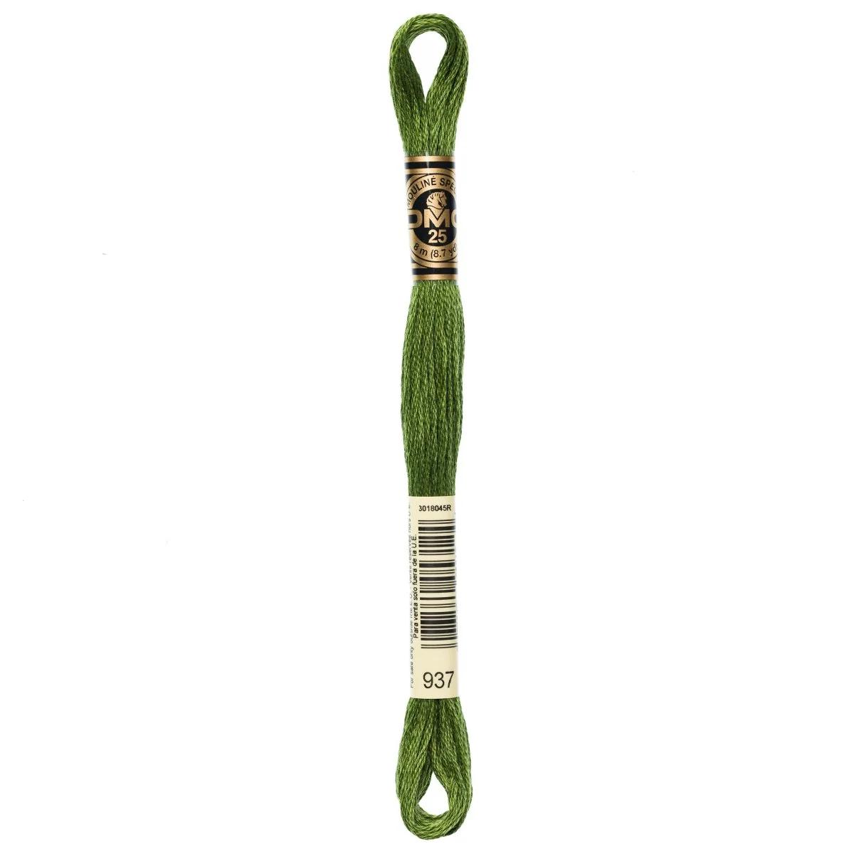 DMC 6-Strand Cotton Embroidery Floss 8.7yd - 937 Medium Avocado Green