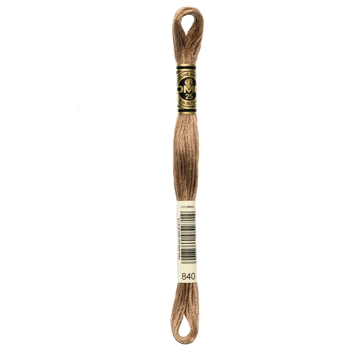 DMC 6-Strand Cotton Embroidery Floss 8.7yd - 840 Medium Beige Brown