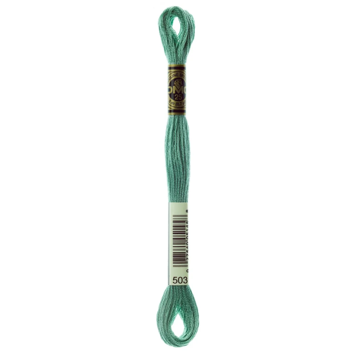 DMC 6-Strand Cotton Embroidery Floss 8.7yd - 503 Medium Blue Green