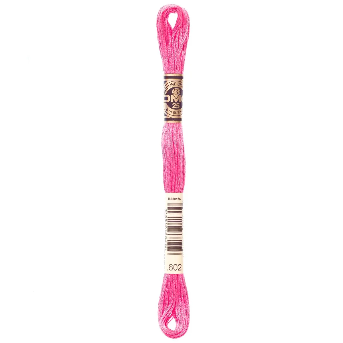 DMC 6-Strand Cotton Embroidery Floss 8.7yd - 602 Medium Cranberry