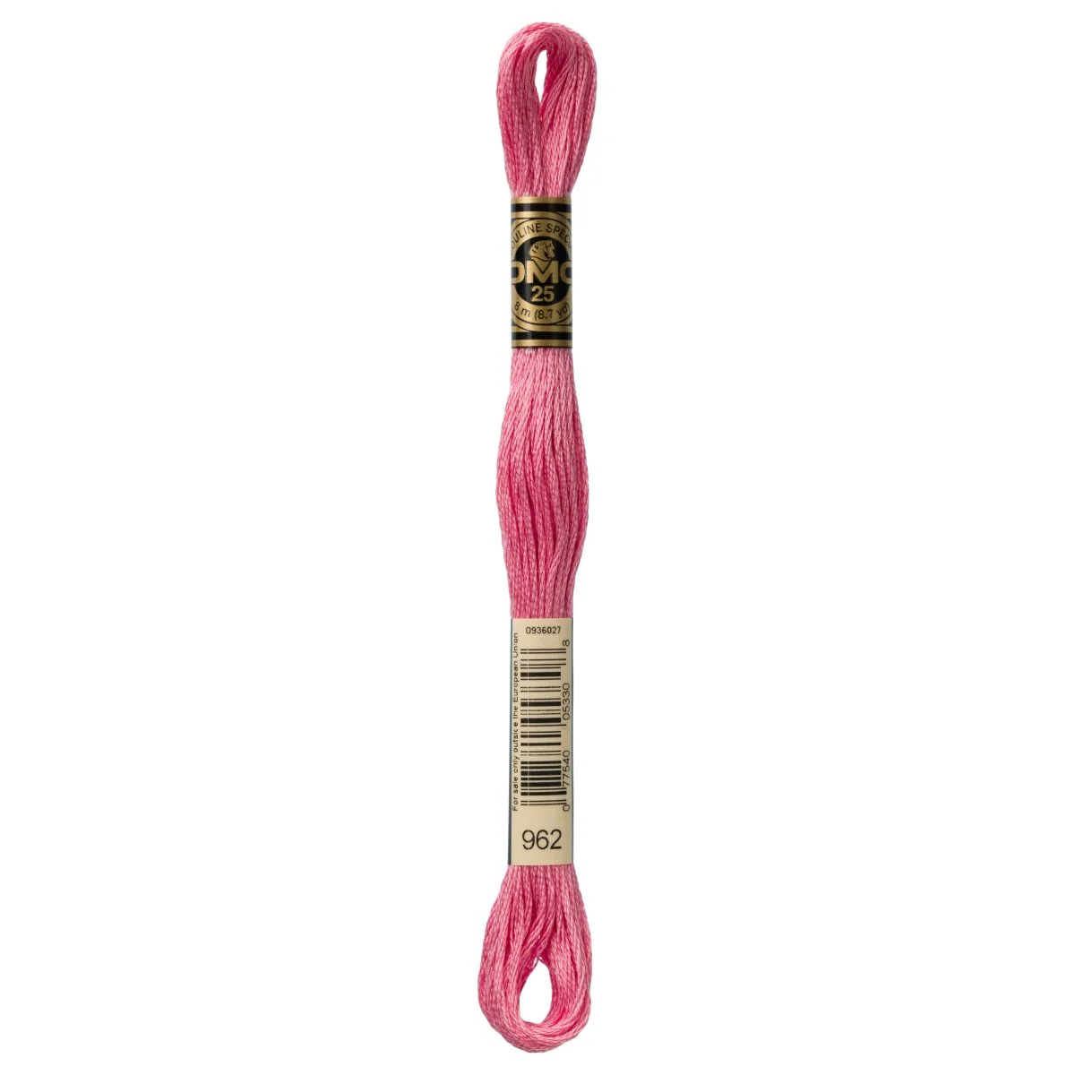DMC 6-Strand Cotton Embroidery Floss 8.7yd - 962 Medium Dusty Rose