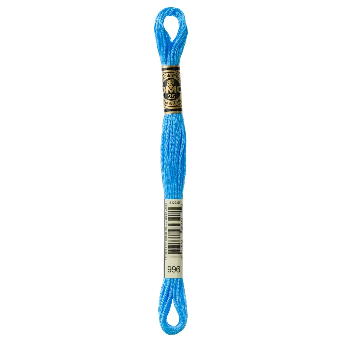DMC 6-Strand Cotton Embroidery Floss 8.7yd - 996 Medium Electric Blue