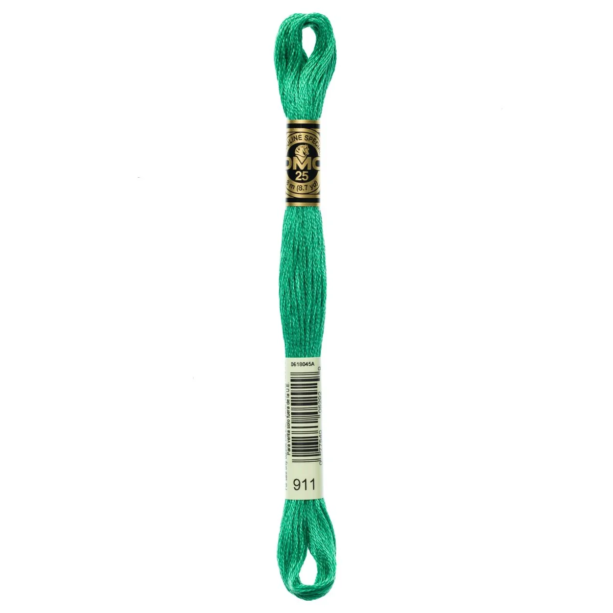 DMC 6-Strand Cotton Embroidery Floss 8.7yd - 911 Medium Emerald Green