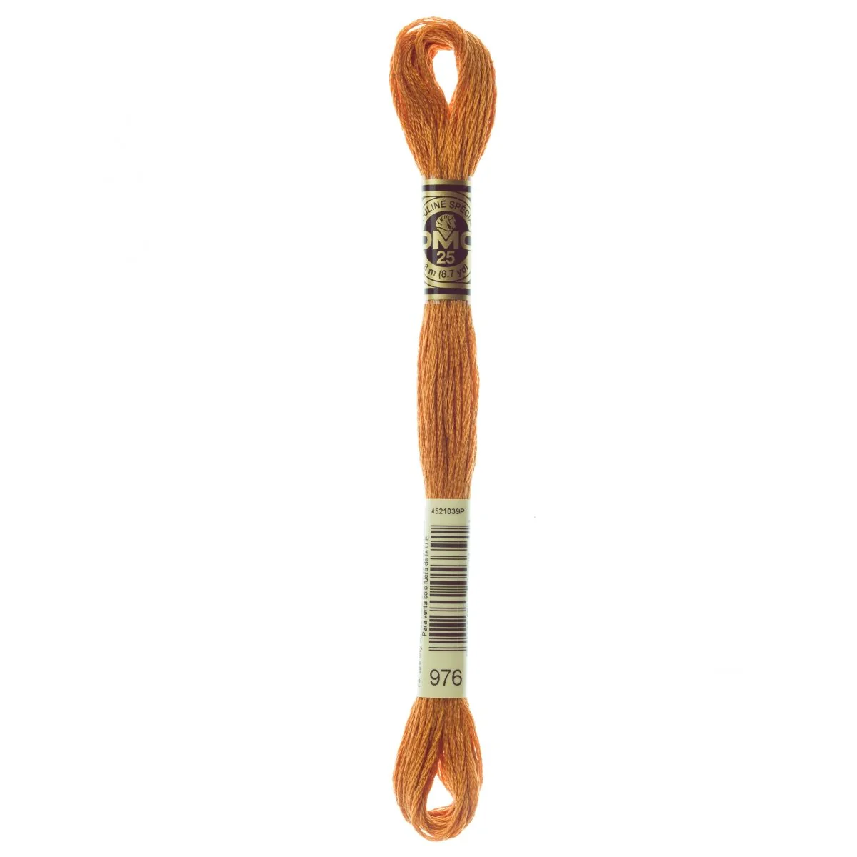 DMC 6-Strand Cotton Embroidery Floss 8.7yd - 976 Medium Golden Brown