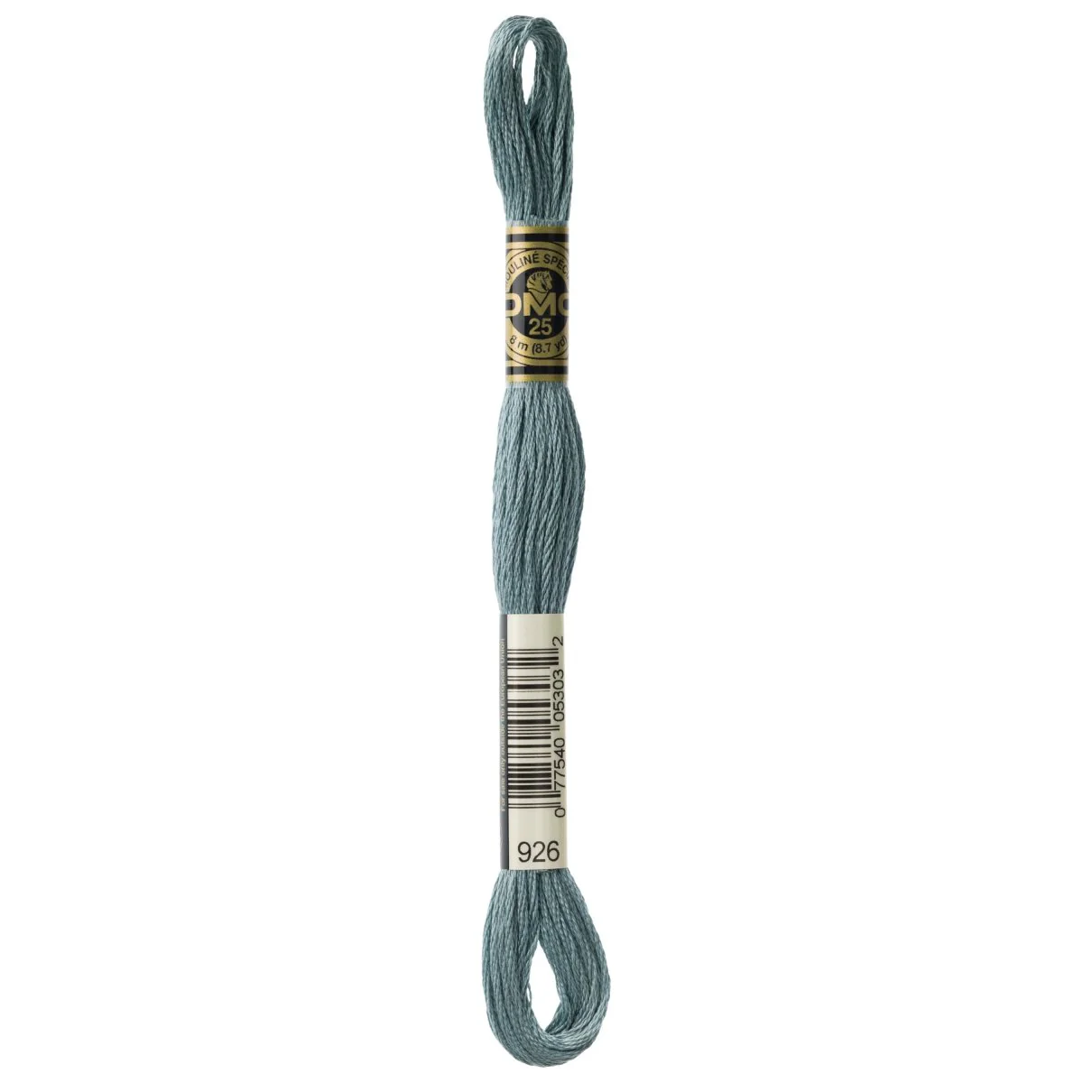 DMC 6-Strand Cotton Embroidery Floss 8.7yd - 926 Medium Grey Green