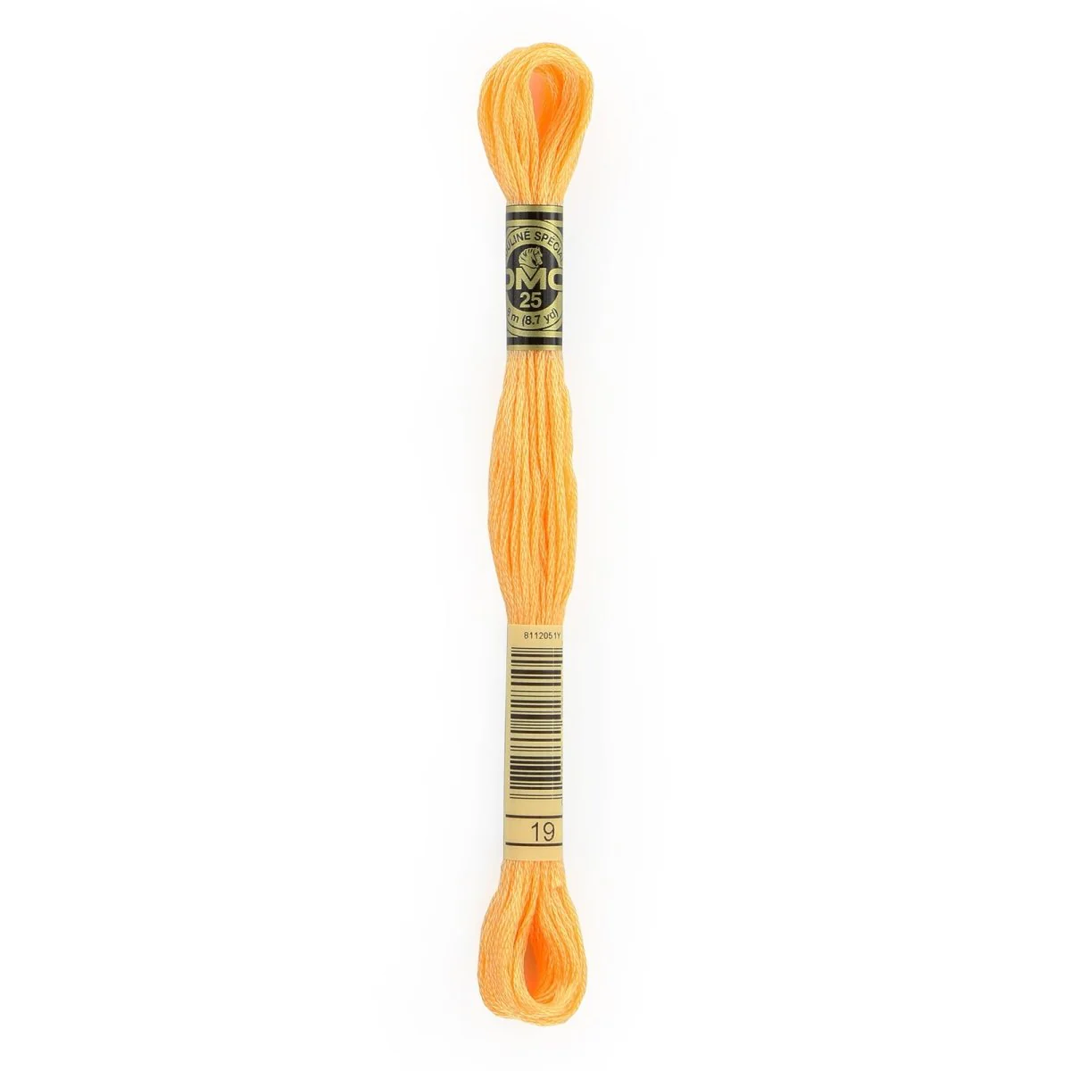 DMC 6-Strand Cotton Embroidery Floss 8.7yd - 19 Medium Light Autumn Gold