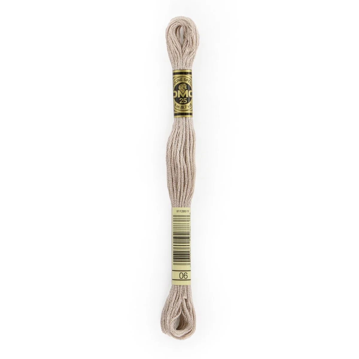 DMC 6-Strand Cotton Embroidery Floss 8.7yd - 6 Medium Light Driftwood