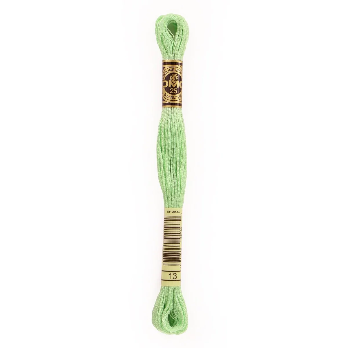 DMC 6-Strand Cotton Embroidery Floss 8.7yd - 13 Medium Light Nile Green