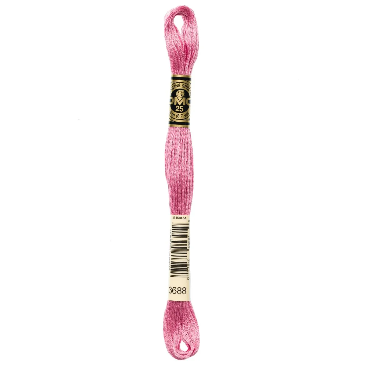 DMC 6-Strand Cotton Embroidery Floss 8.7yd - 3688 Medium Mauve