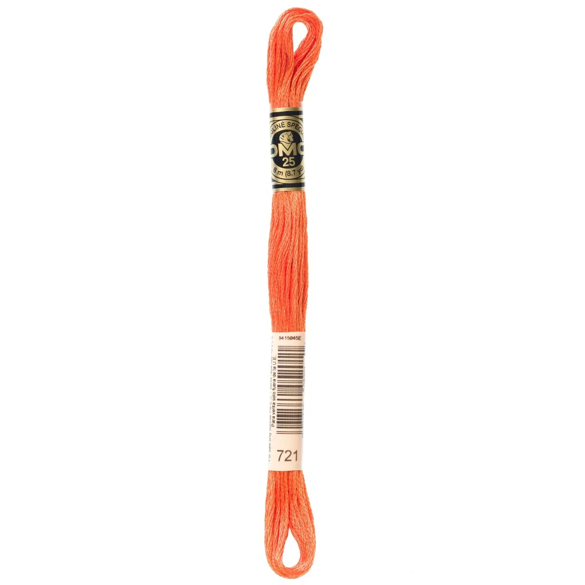 DMC 6-Strand Cotton Embroidery Floss 8.7yd - 721 Medium Orange Spice
