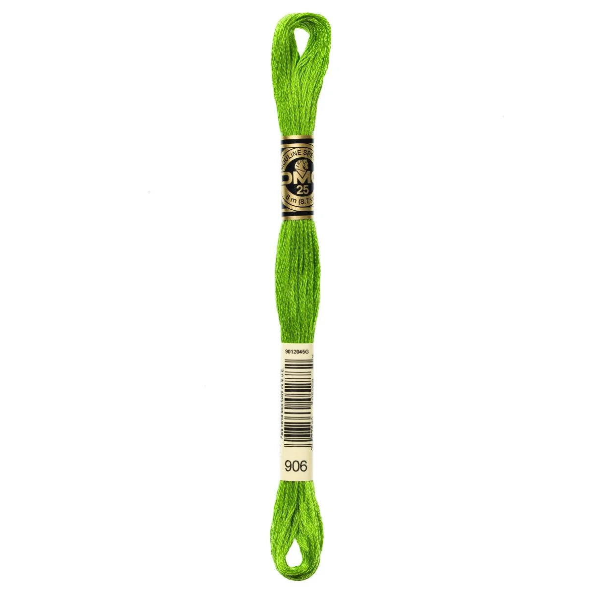 DMC 6-Strand Cotton Embroidery Floss 8.7yd - 906 Medium Parrot Green