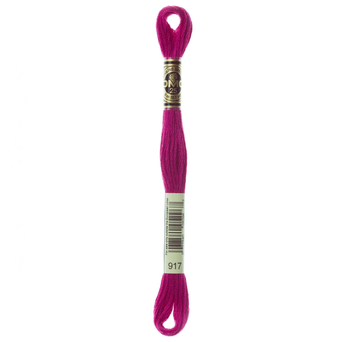DMC 6-Strand Cotton Embroidery Floss 8.7yd - 917 Medium Plum