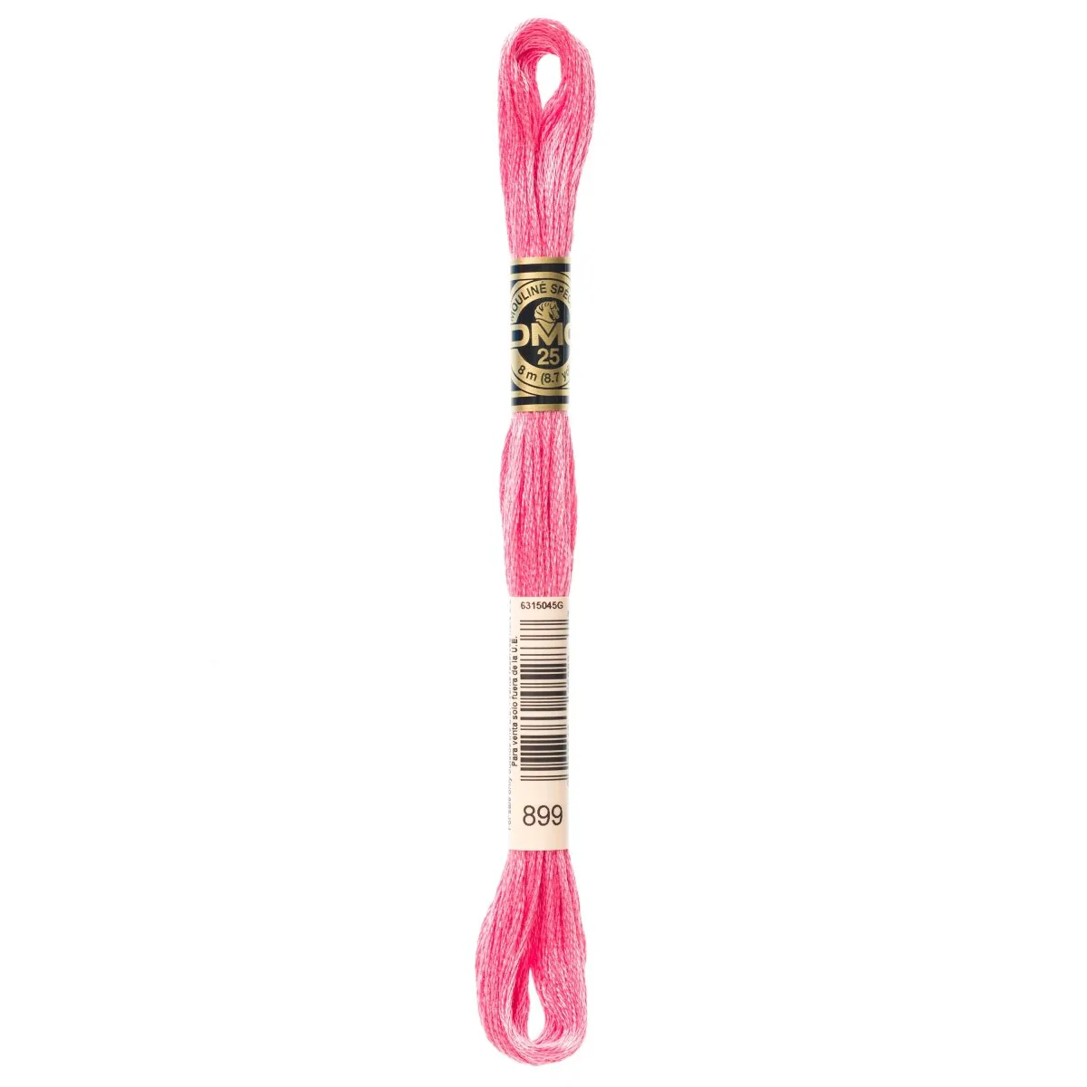 DMC 6-Strand Cotton Embroidery Floss 8.7yd - 899 Medium Rose