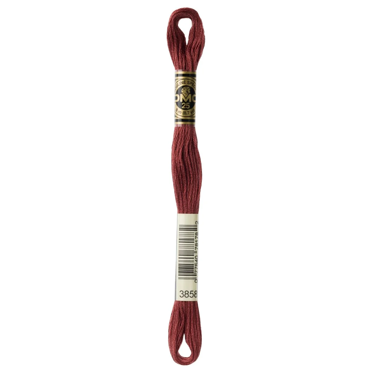 DMC 6-Strand Cotton Embroidery Floss 8.7yd - 3858 Medium Rosewood