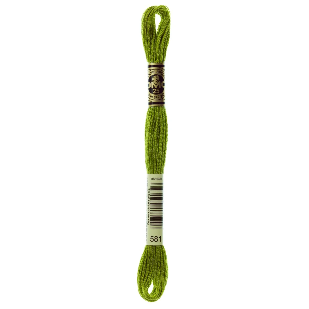 DMC 6-Strand Cotton Embroidery Floss 8.7yd - 581 Moss Green
