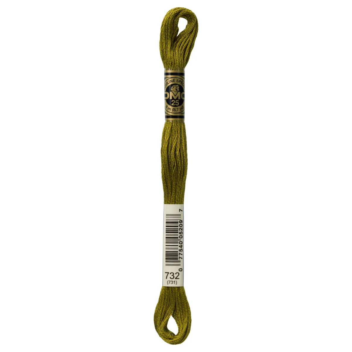 DMC 6-Strand Cotton Embroidery Floss 8.7yd - 732 Olive Green