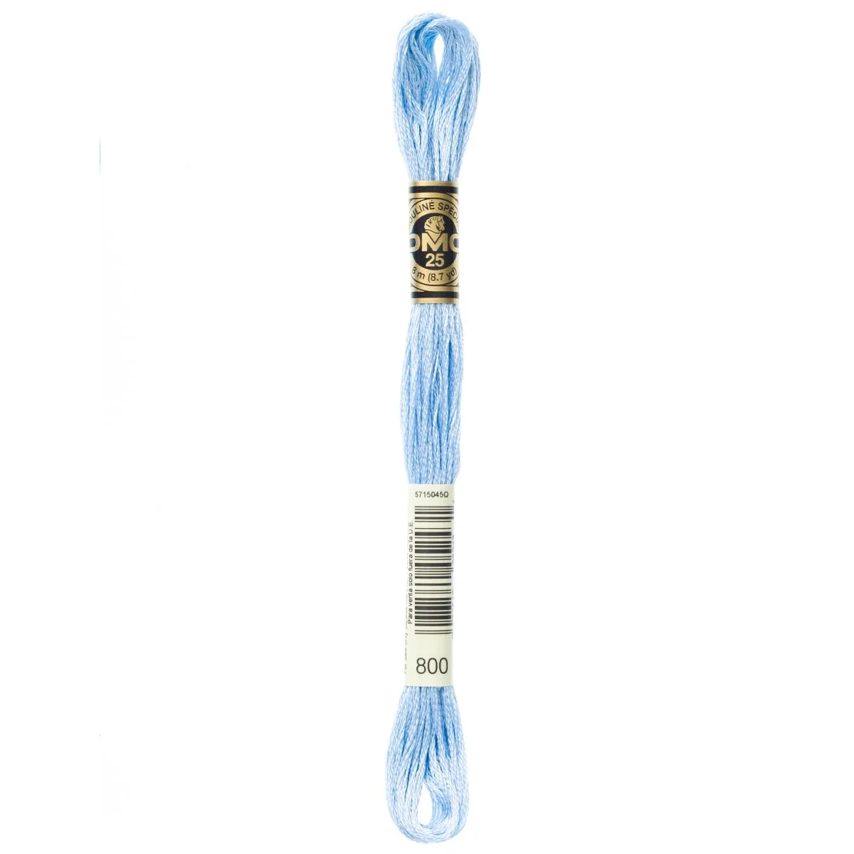 DMC 6-Strand Cotton Embroidery Floss 8.7yd - 800 Pale Delft Blue
