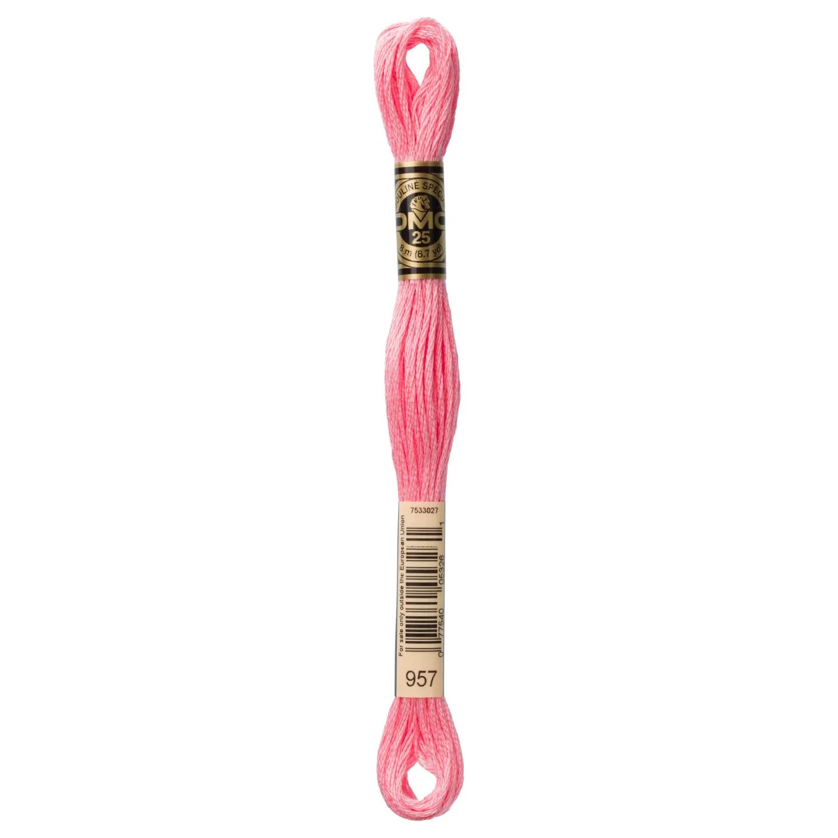 DMC 6-Strand Cotton Embroidery Floss 8.7yd - 957 Pale Geranium