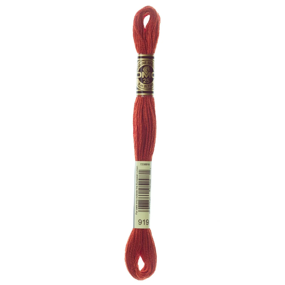 DMC 6-Strand Cotton Embroidery Floss 8.7yd - 919 Red Copper