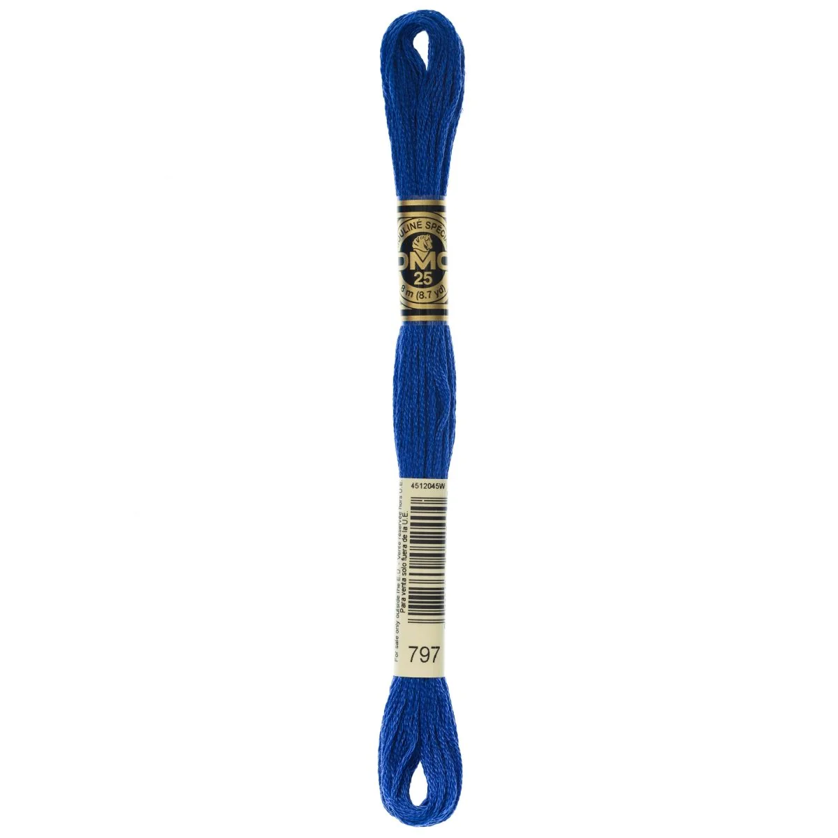 DMC 6-Strand Cotton Embroidery Floss 8.7yd - 797 Royal Blue