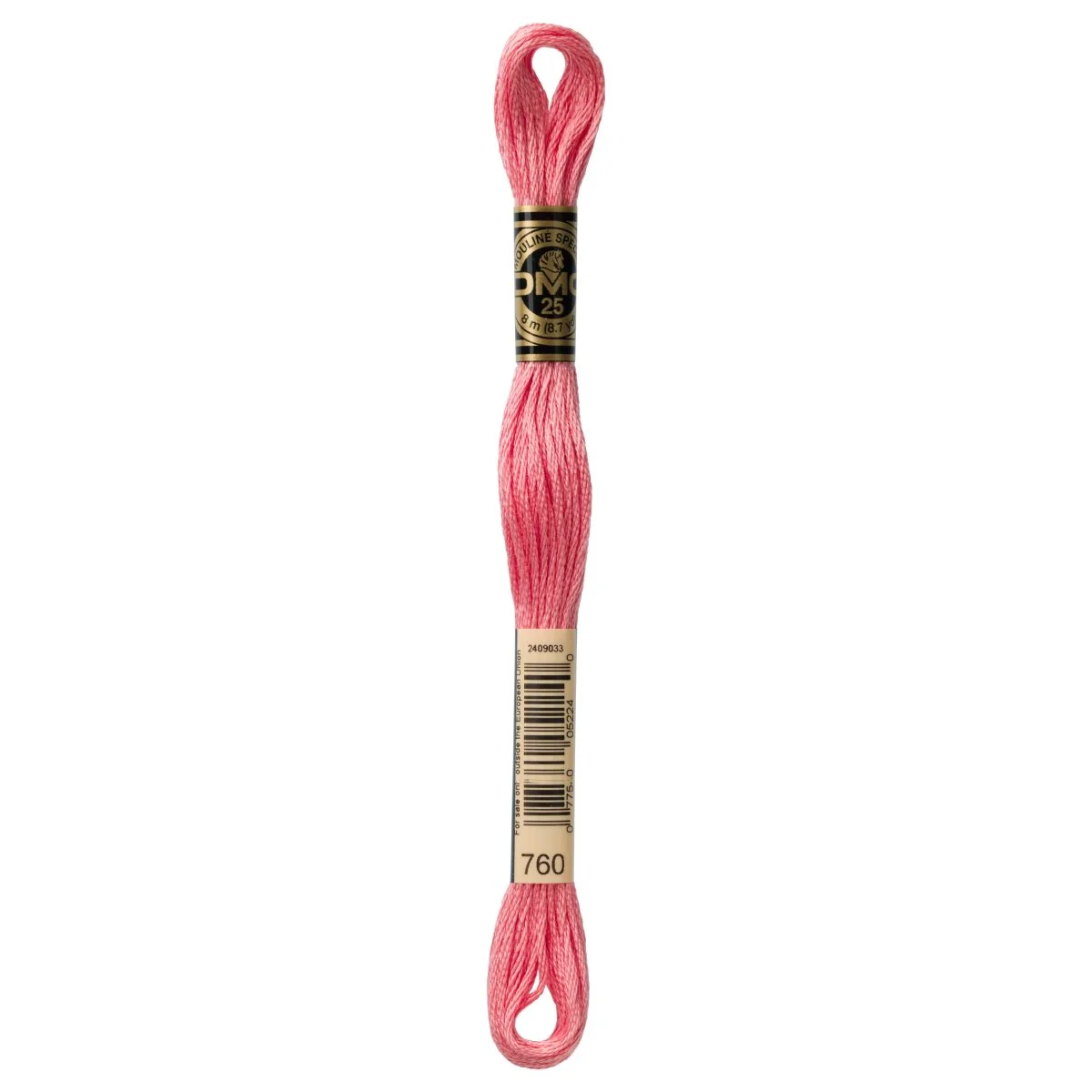 DMC 6-Strand Cotton Embroidery Floss 8.7yd - 760 Salmon