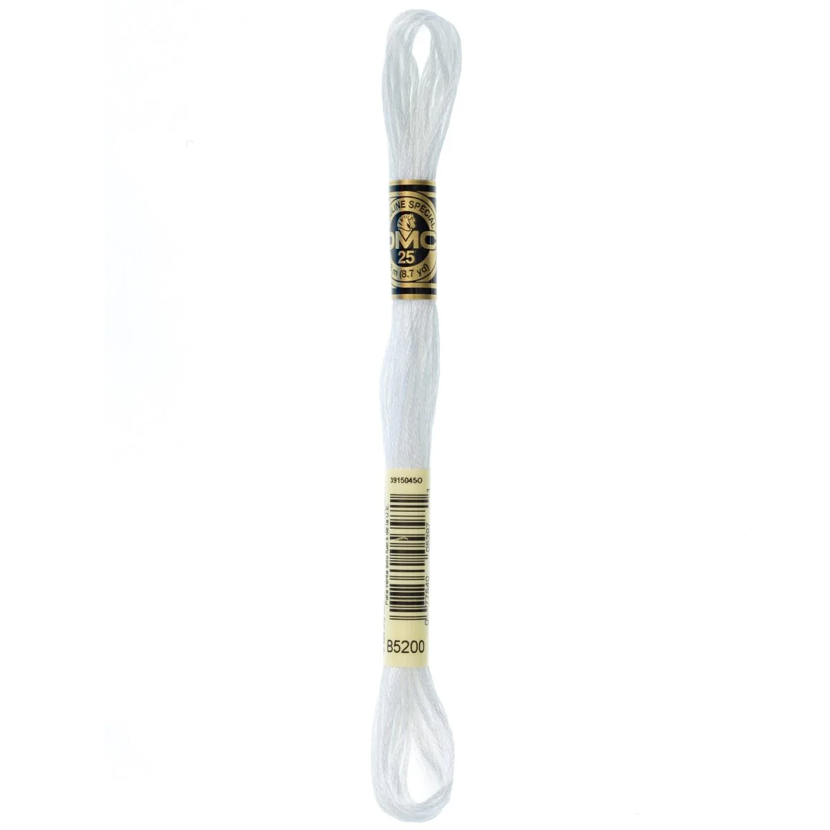 DMC 6-Strand Cotton Embroidery Floss 8.7yd - B5200 Snow White