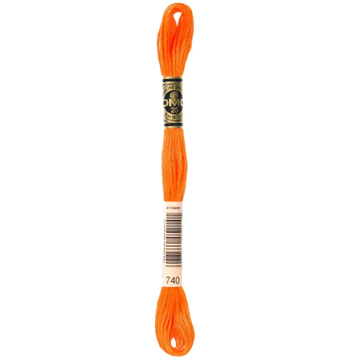 DMC 6-Strand Cotton Embroidery Floss 8.7yd - 740 Tangerine
