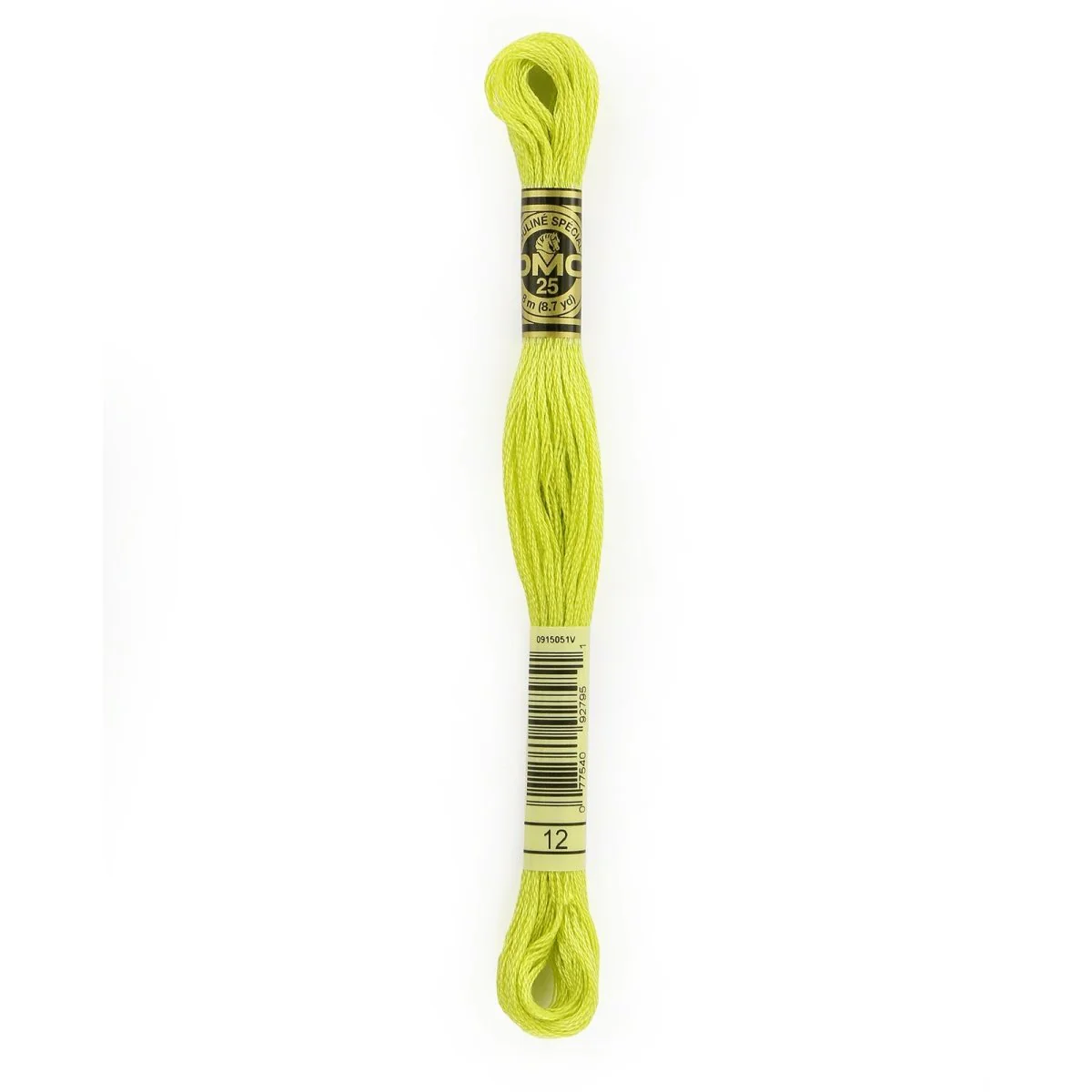 DMC 6-Strand Cotton Embroidery Floss 8.7yd - 12 Tender Green