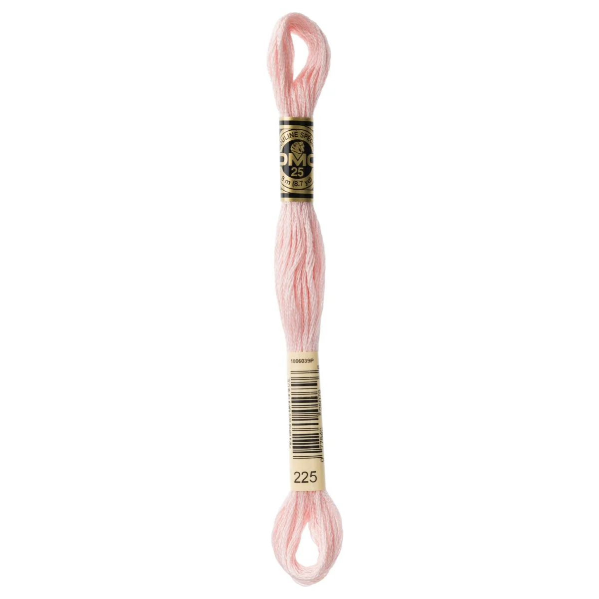 DMC 6-Strand Cotton Embroidery Floss 8.7yd - 225 Ultra Light Shell Pink